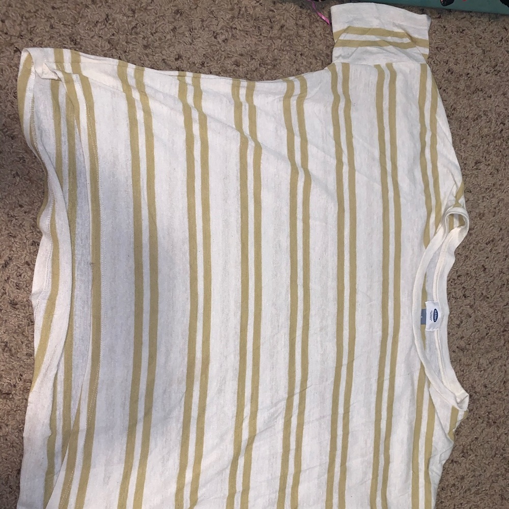 Striped shorts sleeve